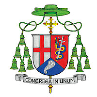 Wappen und Wahlspruch von Bischof Georg Bätzing