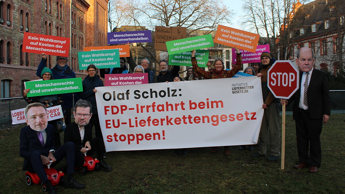 Protestaktion in Mainz