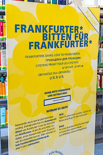01.07.2020, Frankfurter bitten für Frankfurter, KEB, Katholische Erwachsenen Bildung Limburg, Stadtbücherei Frankfurt